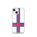 Miniatyrbild 1 av 2: Mobilskal – Färöarnas flagga – Kompatibel med iPhone 13 mini – Mjuk fodral – Stöt- och slitstark – Silikon – Pixelforma
