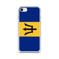 Miniatyrbild 1 av 2: Mobilskal – Barbadosflaggan – Kompatibel med iPhone SE – Mjukt fodral – Slitstarkt och stöttåligt – Silikon – Pixelforma