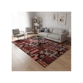 Miniatyrbild 3 av 4: Matta - MELIS HOME - Traditionell patchwork kilim - Röd multi - Chenille & Bomull - Halkskydd