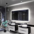 Miniatyrbild 3 av 4: ALASTA Boston LED-spegel 140x50 cm med touch-omkopplare