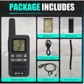 Miniatyrbild 6 av 6: Retevis RB667 Talkie Walkie Mini, PMR446 1600mAh USB-C, LCD-skärm, Gruppanrop VOX med hörlurar för vandring, camping (2 st)