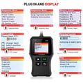 Miniatyrbillede 3 af 4: Diagnoseværktøj - OUTAD - CR319 - OBDII - EOBD - Universel - Sort