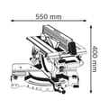 Miniatyrbild 4 av 5: Kapsåg med överbord GTM 12 JL 1800W 305MM - BOSCH - 0601B15001