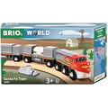 Miniatyrbild 2 av 2: Tåg i Trä - BRIO - Santa Fe - 3 delar - Från 3 år - Färger Röd och Gul