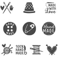 Miniatyrbild 2 av 2: Tampons - COLOP - Little Nio Handmade - Dia 18mm - 12st - Mixte