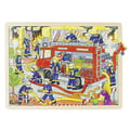 Miniatyrbild 2 av 2: Träpussel - GOKI - GK-57527 - 48 bitar - Temat brandmän - 30 x 40 cm