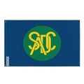 Miniatyrbild 1 av 3: Sydafrikas utvecklingsgemenskap flagga – 60 x 90 cm – Polyester – Järnglitter – Hållbar