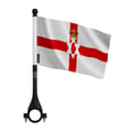 Miniatyrbild 1 av 3: Nordirland Cykelflagga i Polyester – 14 x 21 cm – Cykelflagga – 10 stycken