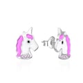 Miniatyrbild 1 av 2: Örhängen - AGATO - AGT-ED005PP - Silver 925 - Rosa emalj - Rosa zirkonier