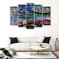 Miniatyrbild 4 av 4: Målning, tryck på duk - Näckrosor Claude Monet cm. 150x100 Typ A1 (5 paneler)