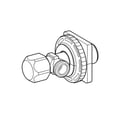 Miniatyrbild 2 av 2: Vinkelventil - GROHE - 42396000 - Dimensioner 7.3x8.2x8 - Mässing - Inomhusanvändning