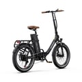 Miniatyrbillede 4 af 6: Elcykel ONESPORT OT16-2 til voksne, Motor 250 W, Batteri 48 V 17 Ah, Dæk 20 tommer – Sort Brun