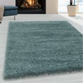 Miniatyrbild 3 av 5: Melis Home Långhårig Matta Svart 200 x 290 cm shaggy vardagsrum sovrum design enfärgad mjuk fluffig 30 mm inomhus modern