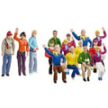 Miniatyrbild 2 av 2: Racing fläktfigurer - CARRERA - Set med 15 sittande och stående karaktärer