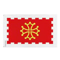 Miniatyrbild 1 av 3: Flagga Aude – 128 x 192 cm – Hållbar Polyester – 2 Metallöglor – Inomhus / Utomhus – Pixelforma