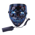 Miniatyrbild 4 av 4: Purge LED Light up Mask för Halloween - Blå