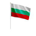 Miniatyrbild 1 av 3: Mini-Flaggor – Bulgarien – 14 x 21 cm – Att Hålla i Handen – Polyester - 50 stycken – Pixelforma