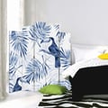 Miniatyrbild 3 av 4: Legendarte - Skärm - Skiljevägg med tryck på båda sidor Birds Of Paradise cm. 180x170 (5x)