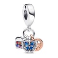Miniatyrbild 1 av 2: Pendants - Charm - 782572C01 - Tret hjärta - Mångfärgad - Silver