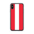 Miniatyrbild 1 av 2: Mobilskal - PIXELFORMA - iPhone X - Österrikisk flagga - Transparent plast - TPU