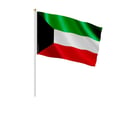 Miniatyrbild 1 av 3: Mini-flaggsats – Kuwait – 14 x 21 cm – Att Hålla i Handen – Polyester – 50 stycken – Pixelforma
