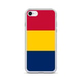 Miniatyrbild 1 av 2: Telefonfodral - PIXELFORMA - Tchads flagga - Kompatibel med iPhone SE - Flexibel - Stötsäker - Silikon