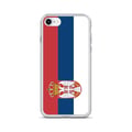 Miniatyrbild 1 av 2: Mobilskal – Serbiens flagga – Kompatibel med iPhone 6S – Mjuk Fodral – Stötresistent och Chockresistent - Silikon - Pixelforma