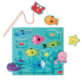 Miniatyrbild 1 av 4: Magnetisk träpussel: Fiske
