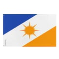Miniatyrbild 1 av 3: Tocantins Flagga – 160 x 240 cm – Hållbar Polyester – 2 Metall Ögla – Inomhus/Ute – Pixelforma