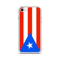 Miniatyrbild 1 av 2: Telefonfodral – Puerto Rico-flagga – Kompatibel med iPhone 7 Plus – Mjuk skydd – Slitstark och stötresistent – Silikon – Pixelforma