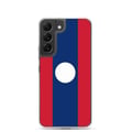 Miniatyrbild 1 av 2: Mobilskal – Laos flagga – Kompatibel med Samsung Galaxy S24 Ultra – Mjuk ficka – Slitstark och stöttålig – Pixelforma