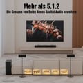 Miniatyrbillede 4 af 6: Soundbar - HIWILL - A512 - 5.1.2 Dolby Atmos - HDMI eARC - Bluetooth - Sort