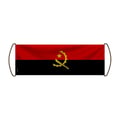 Miniatyrbild 1 av 3: Scrollbanner – Angolas flagga – 17 x 50 cm – Polyester – Handflagga – Pixelforma