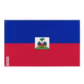 Miniatyrbild 1 av 3: Haitis flagga – 60 x 90 cm – Motståndskraftig polyester – 2 metalöljetter – Inomhus/Utomhus – Pixelforma