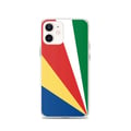 Miniatyrbild 1 av 2: Telefonfodral – Seychellernas flagga – Kompatibel med iPhone 12 – Mjukt fodral – Slitstark och stötbeständig - Silikon - Pixelforma