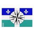 Miniatyrbild 1 av 3: Gaspésie–Îles-de-la-Madeleine flagga – 96 x 144 cm – Polyester – Metallöljett – Hållbar