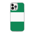 Miniatyrbild 1 av 2: Mobilfodral – Nigerias flagga – Kompatibel med iPhone 13 Pro Max – Flexibelt fodral – Slitstarkt och stöttåligt – Silikon – Pixelforma