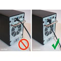 Miniatyrbild 2 av 4: Cabel nätverk RJ45 U/UTP Cat. 6A böjd 90° - Goobay - 3m - Maximalt bandbredd 500 MHz - Kompatibel med PoE/PoE+