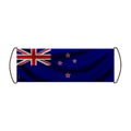 Miniatyrbild 1 av 3: Rullbanner – New Zeelands flagga – 24 x 70 cm – Polyester – Handflagga – Pixelforma