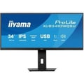 Miniatyrbillede 1 af 6: Fladskærm - IIYAMA - XUB3493WQSU-B6 - 34" IPS UWQHD 3440×1440 - Format 21:9 - PiP/PbP & justerbar støtte