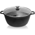 Miniatyrbillede 1 af 6: Faitout - Orion - 32 cm - 9,7 l - Aluminium støbejern - Glaslåg