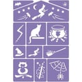 Miniatyrbild 1 av 2: Makeup stenciler - GRIM TOUT - Set of 4 - Varied themes - Washable - Repositionable adhesives