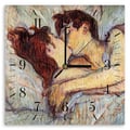 Miniatyrbild 1 av 4: Legendarte - Väggklocka i sängen. Kyssen (Detalj) - Henri de Toulouse-Lautrec cm. 30x30