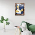 Miniatyrbild 3 av 4: Legendarte - Vintage reklamaffisch The Simpsons Beer - Målning, tryck på duk cm. 50x70