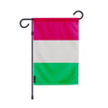 Miniatyrbild 1 av 3: Flagga Trädgård Italien – 32 x 47,5 cm – Resistenta Polyester – Vertikalt Format – Utomhus – Pixelforma