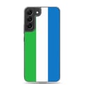 Miniatyrbild 1 av 2: Mobilskal – Sierra Leones flagga – Kompatibel med Samsung Galaxy S22 Plus – Flexibelt fodral – Hållbart och stötbeständigt – Pixelforma