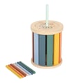 Miniatyrbillede 3 af 6: Uddannelseslegetøj - SMALL FOOT COMPANY - Montessori sorterings tromme - FSC-certificeret træ - 3 sorteringsplader - Indbygget opbevaring