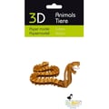 Miniatyrbild 2 av 2: 3D-pappermodell - FRIDOLIN - Kobraorm - Laserskuren kartong - 13×6×8 cm - Från 8 år