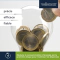 Miniatyrbild 2 av 4: Energimätare - Enfas - DIN-skena - Bakgrundsbelyst LCD - Klass 1 noggrannhet - 100x35x60 mm