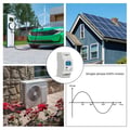 Miniatyrbild 3 av 4: Energimätare - Enfas - DIN-skena - Bakgrundsbelyst LCD - Klass 1 noggrannhet - 100x35x60 mm